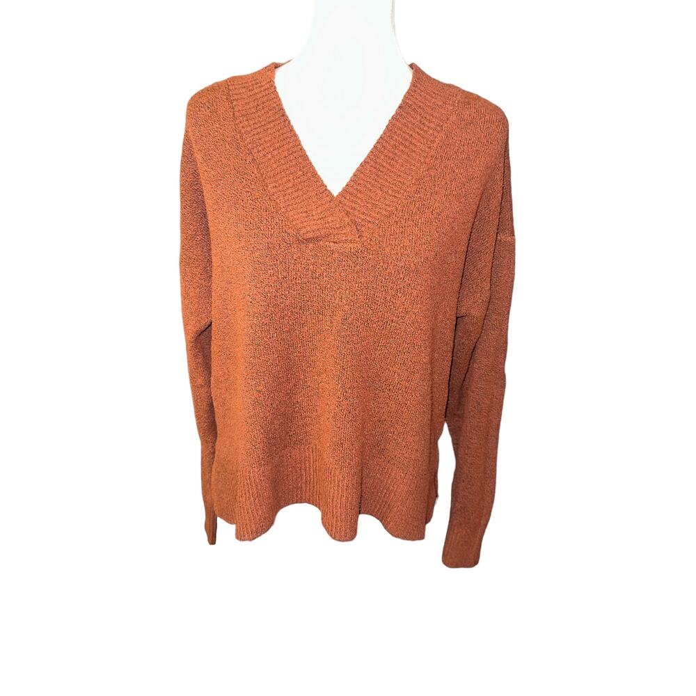 A.N.A  Women's Sweater Size Large Orange Rust